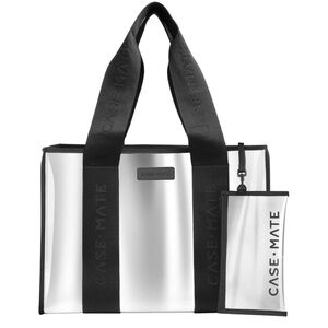 Case-Mate Jelly Tote silver chrome with Black Accents